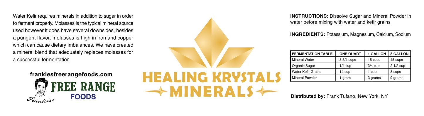 Water Kefir Minerals