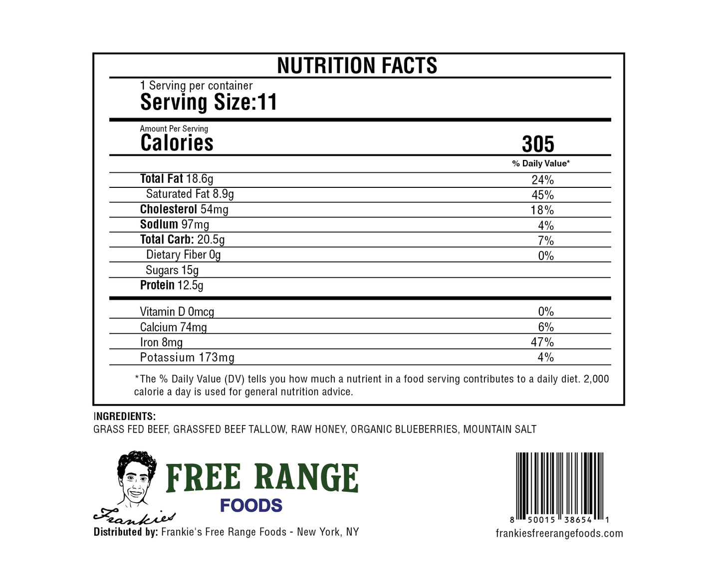 PEMMICAN Dried Meat Meal Replacement Bar