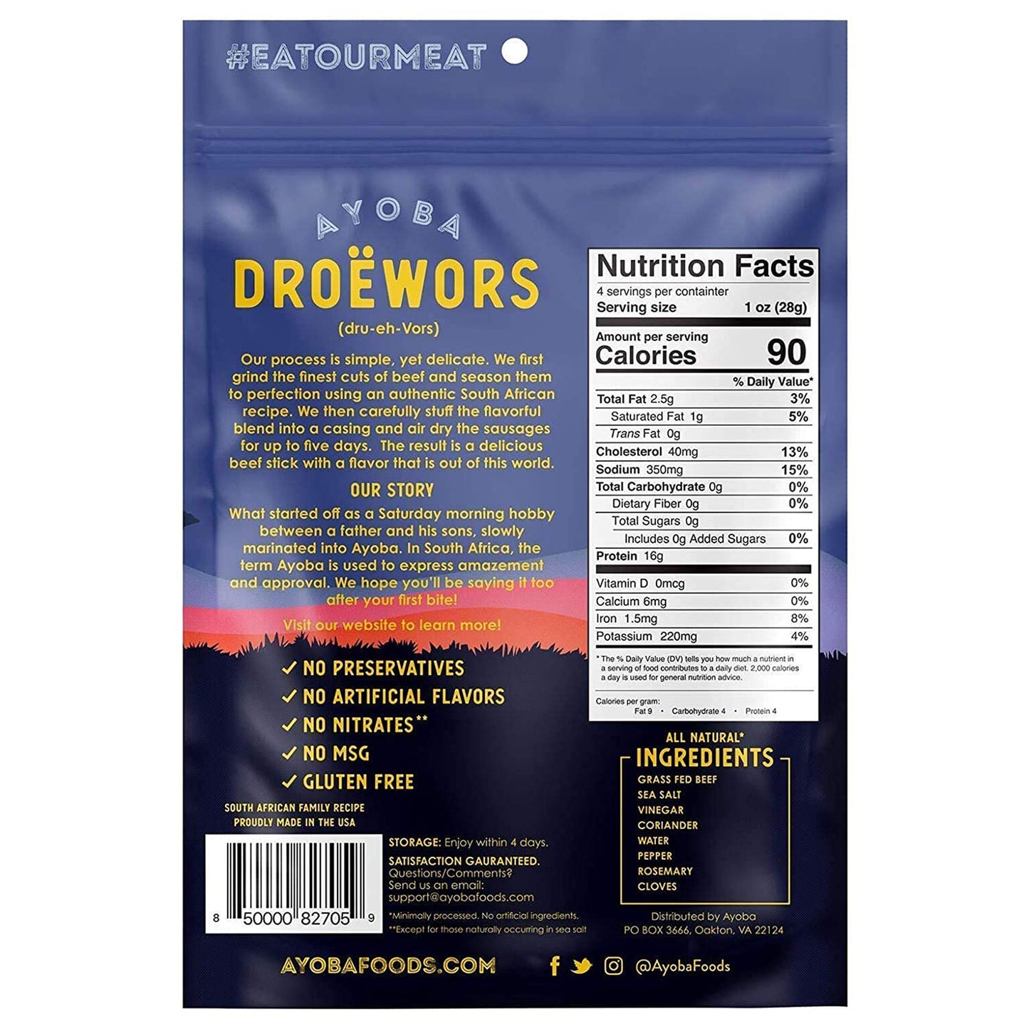 Droewors Beef Sticks